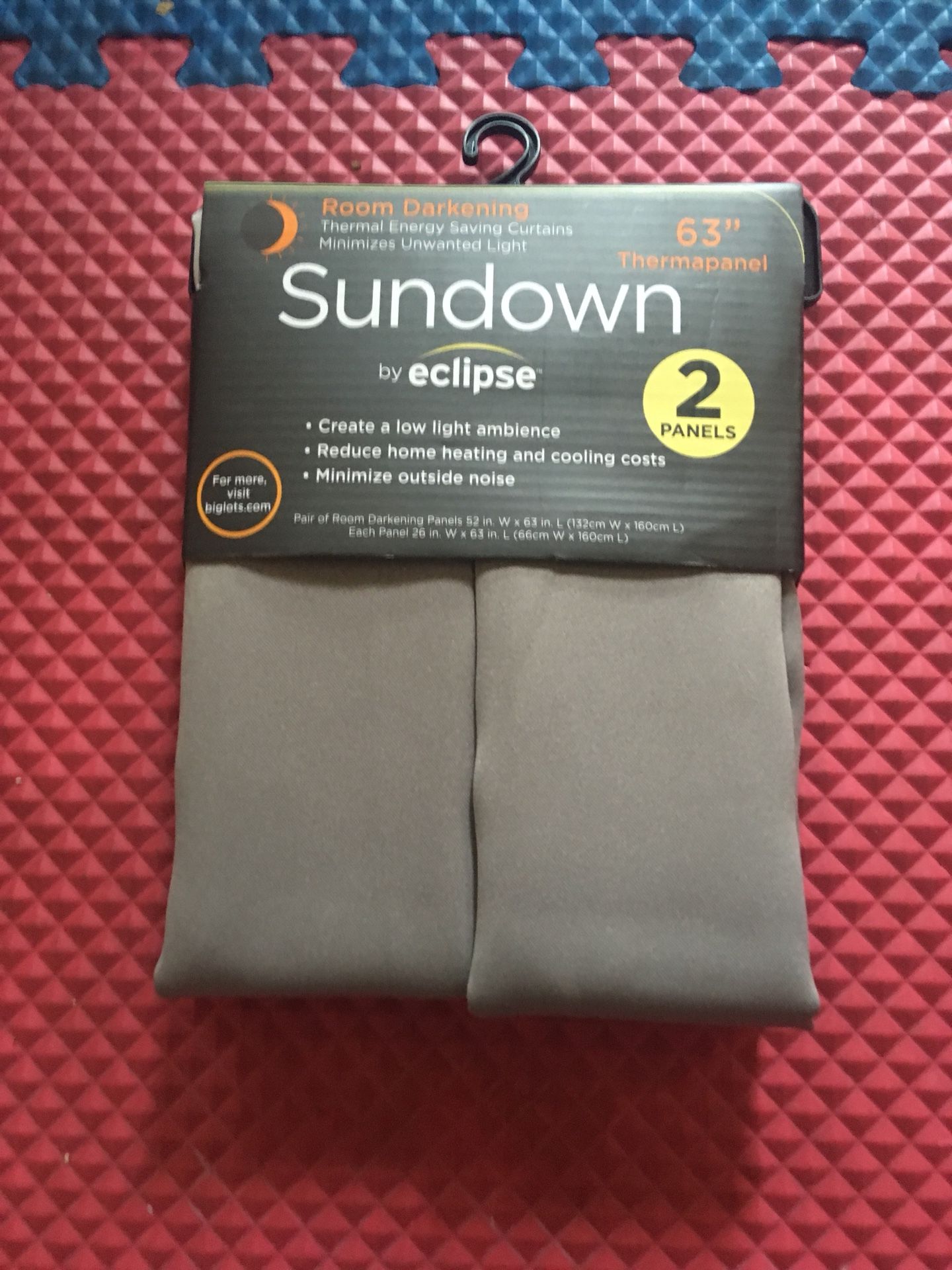 Sundown by Eclipse Room a Darkening Curtains 63”