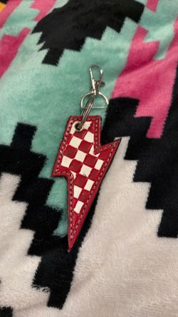 Genuine, leather keychain