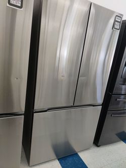 New 36 in. 25 cu. ft. Counter-Depth MAX with Zero Clearance 3-Door French Door Refrigerator with