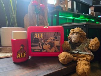 Alf Thermos lunch box and puppet