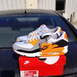 $140 Local Pickup  Nike Air Max 90  2020  Recraft Total Orange Size 10.5 OG Everything  Worn A Few Times  No Trades 
