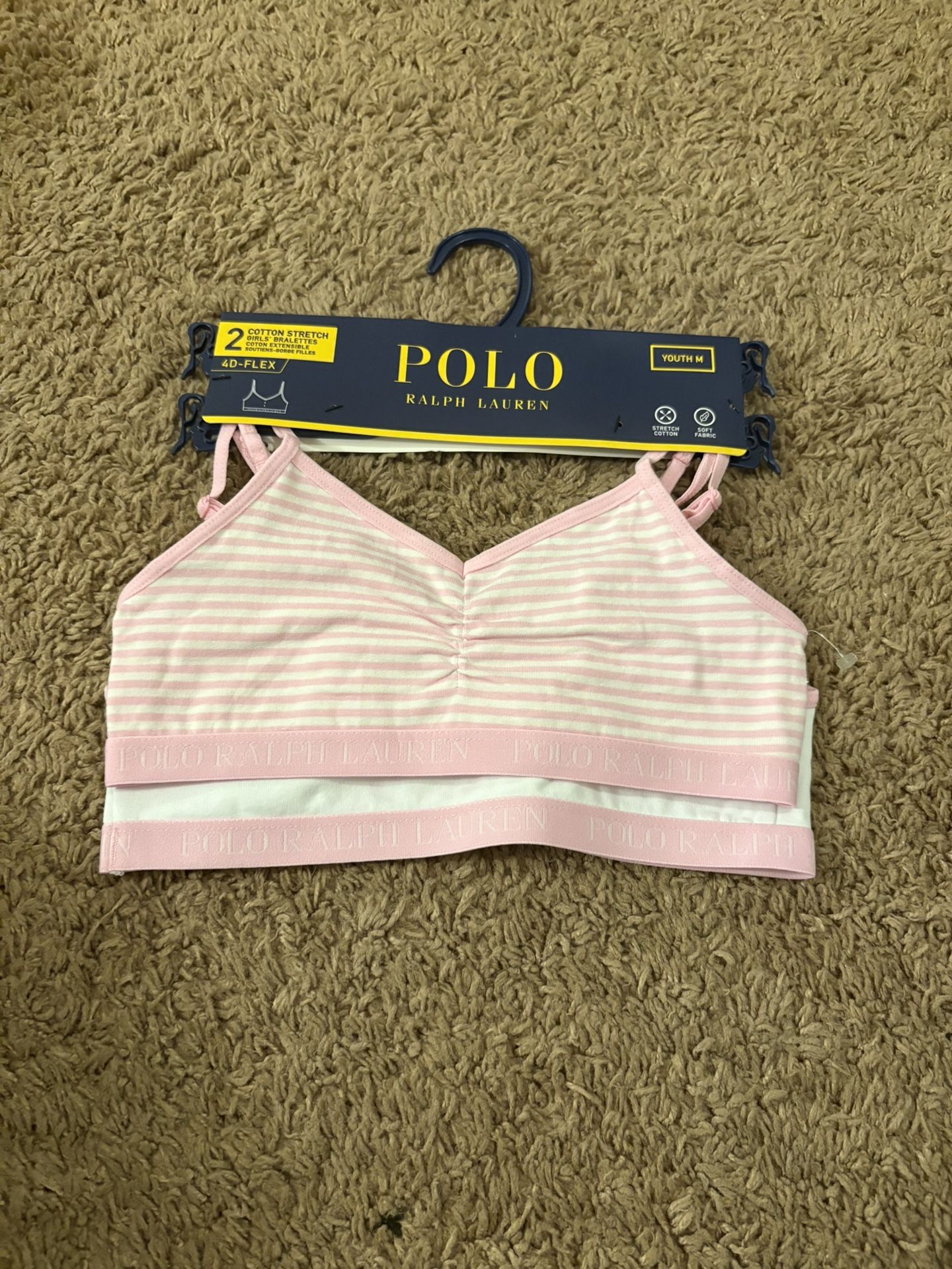 Girls Polo Bralettes Size Medium 8/10