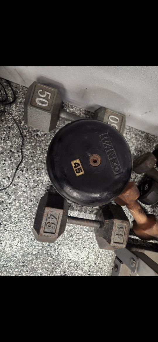 Dumbbells Gym Weights 90 Cents Per Pound