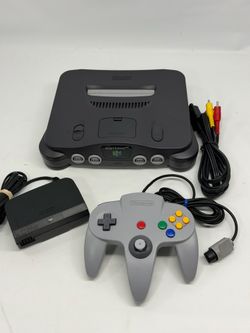 Authentic Nintendo 64 Console Gray Clean, Tested & Fully Functional Region Free