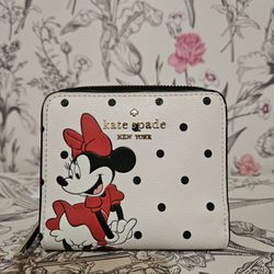 Disney X Kate Spade New York Minnie Mouse Zip Around Wallet