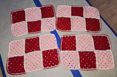 Handmade Crochet Placemats Set Of 4