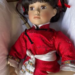 Porcelain Doll With Stand, Limited Edition