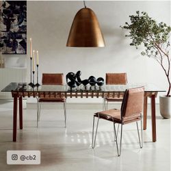CB2 Oversized Brass Pendant Light 