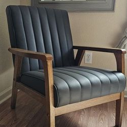 Faux Leather Decor Chair