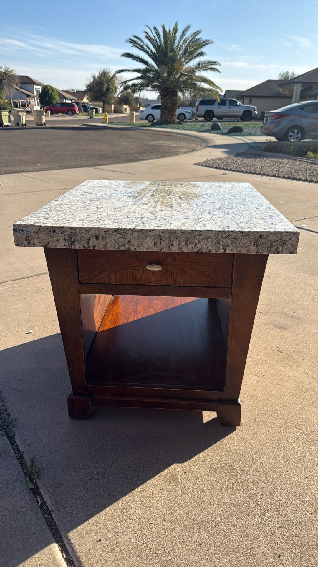 Coffee Table With Granite Top