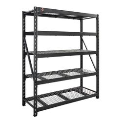 Gorilla Rack 5-tier Industrial Rack, 72" x 24" x 84"