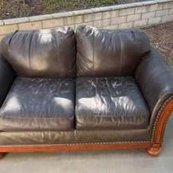 Leather Love Seat Couch