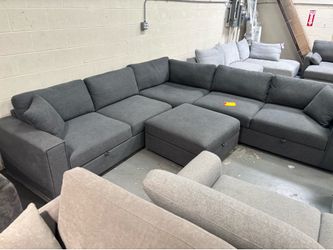 Fabric sectional with Storage