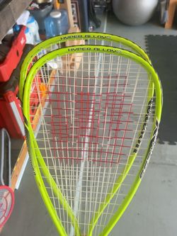 2 Wilson Hyper Alloy Racquetball Racquets + Carrying Bag