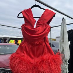 Beautiful Red Dress (large) Great Quality 