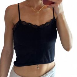 Black Lace Tank Top