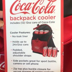 Coca Cola Backpack Cooler