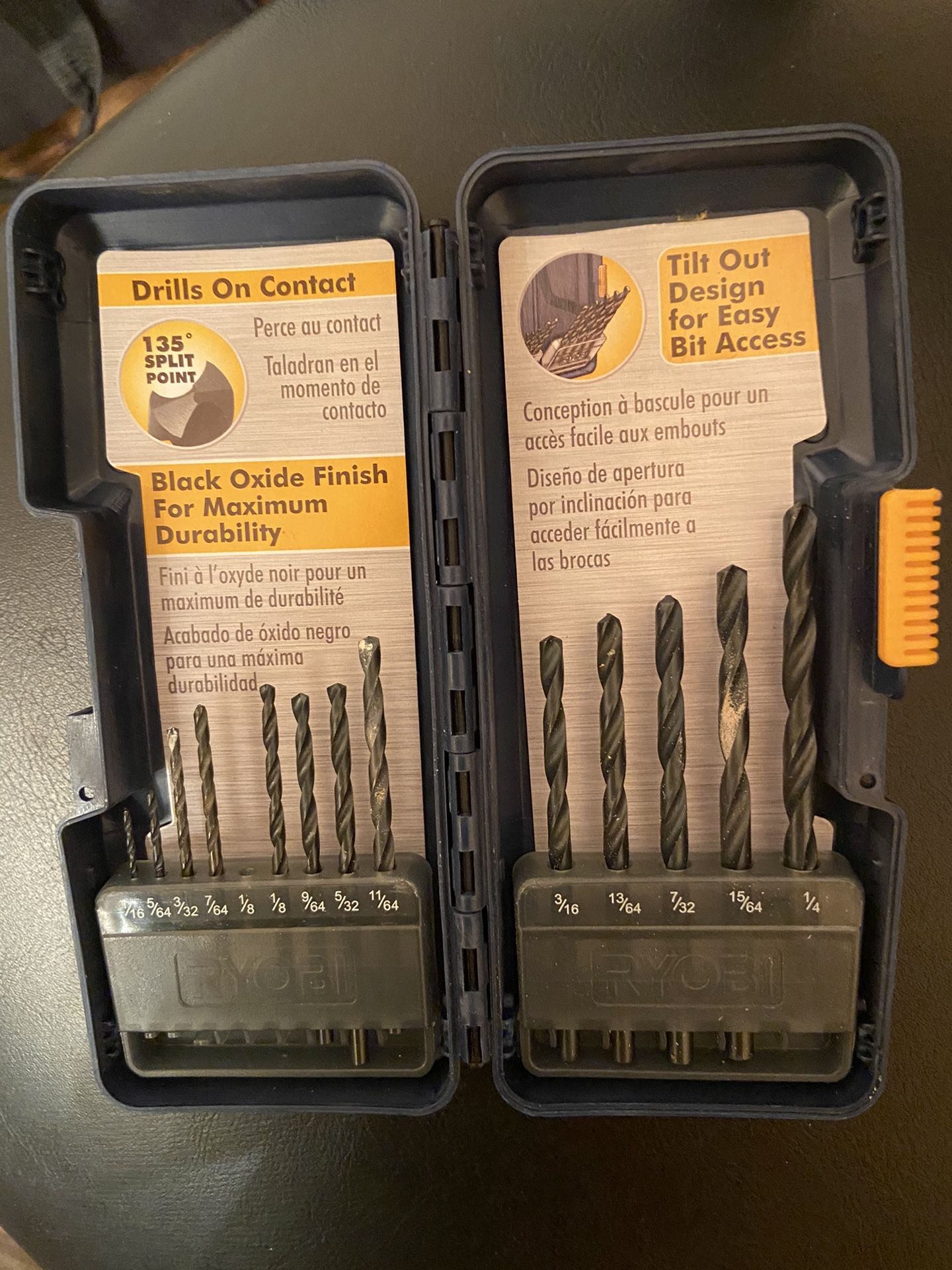 Ryobi drill bit set