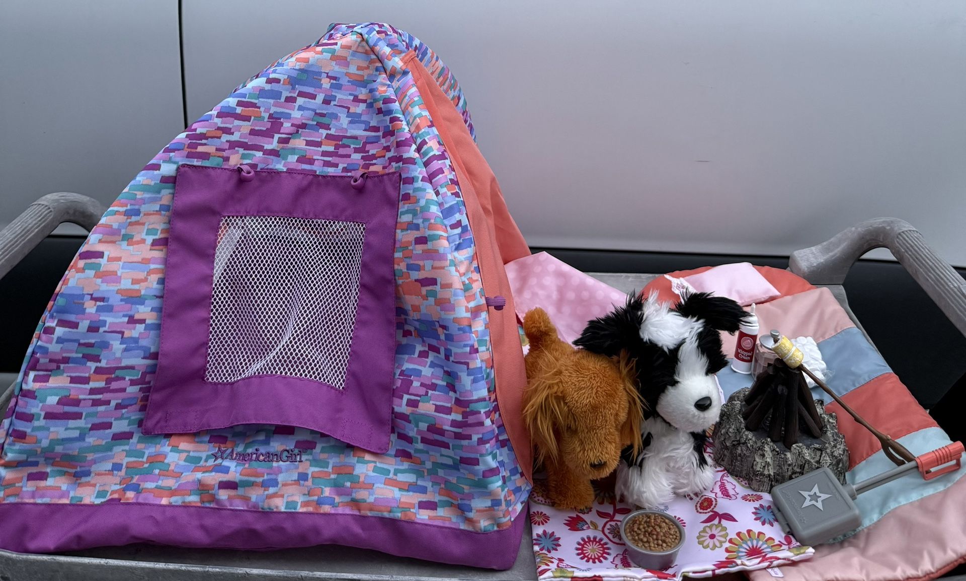 American Girl Doll Camping Lot