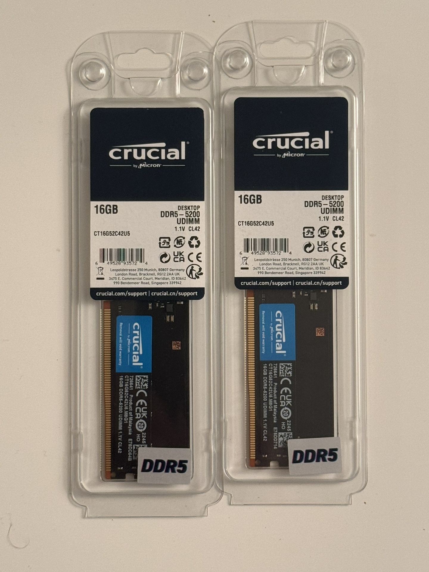32GB (2x16GB) DDR5 RAM