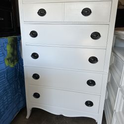 Tall Dresser White 