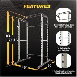 Heavy-Duty Power Cage for Strength Training