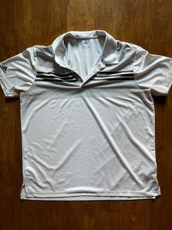 Adidas XL Golf Shirt White/Navy