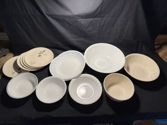 Bundle Set Of 13: Corelle / Johnson Bros Dishes And Bowls 