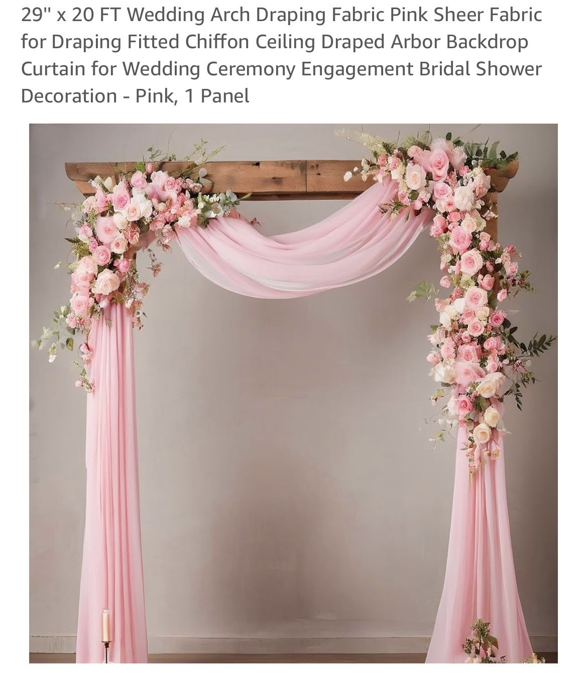 Pink Sheer Draping Fabric
