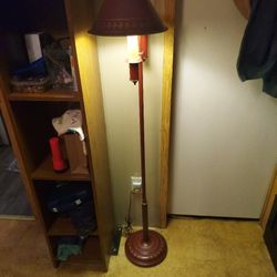 Antique Tole Floor Lamp