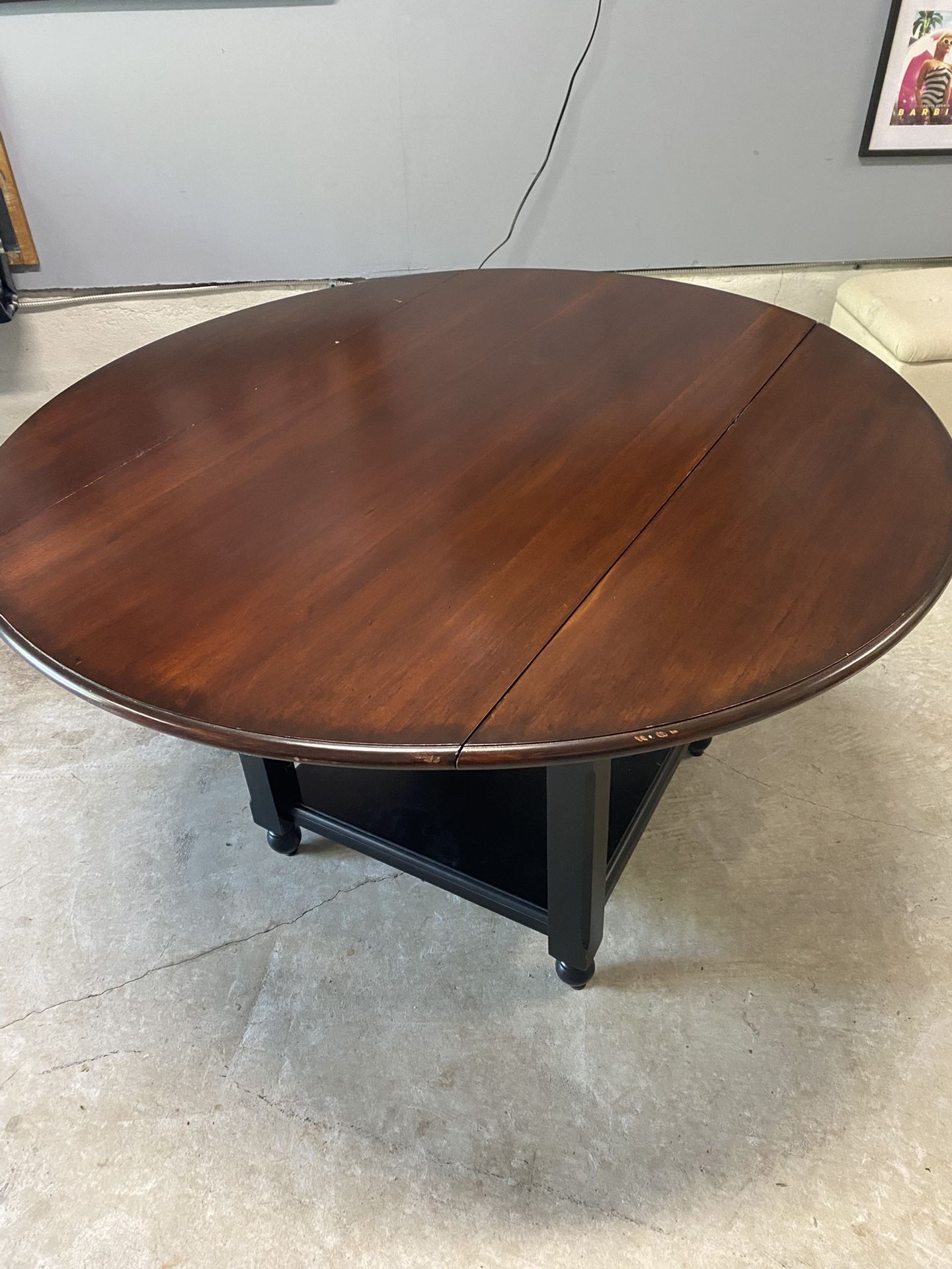 Pier One 48 Inch Drop Leaf Dining Table / Convertible To High Top