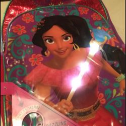 NEW Elena from Avalor Light Up  backpack