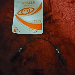 NWT KSCALE GLASSES STRAPS 15 INCH BLACK 