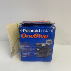 Polaroid OneStep 600 Instant Film Camera w box and instructions works - P1045