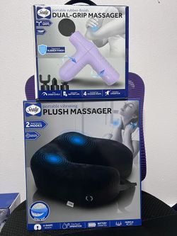 Bundle - 2 sealy massager. Massage gun and plush massager