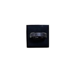 Size 9 Spikes Black Stainless Steel Wedding Band