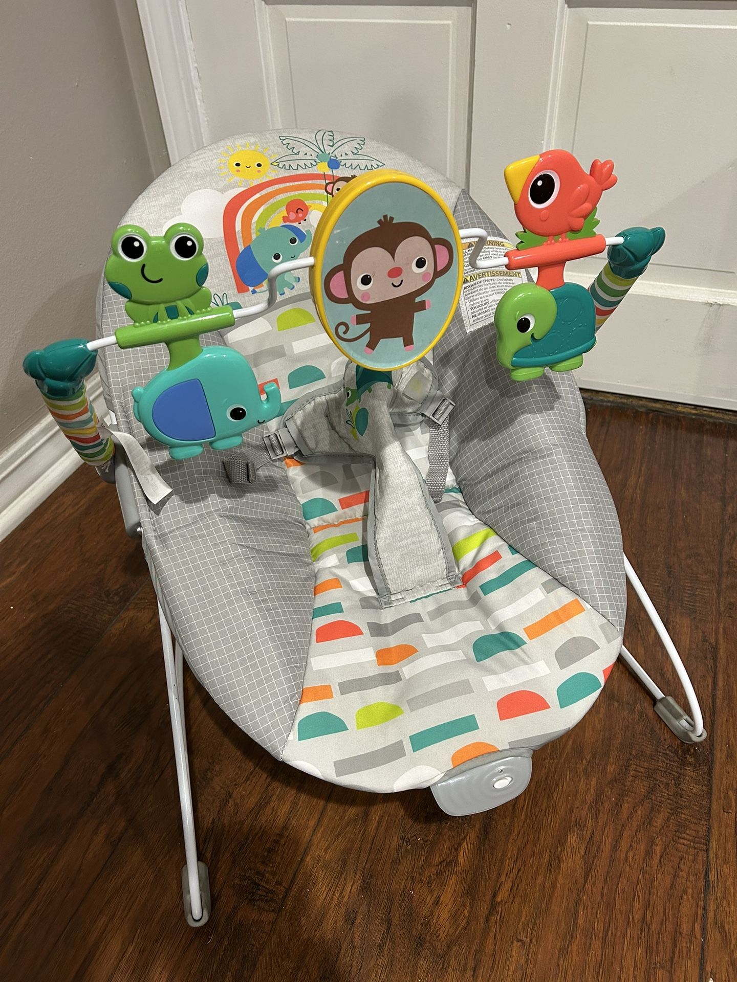 Bright Starts Playful Paradise Vibrating Baby Bouncer