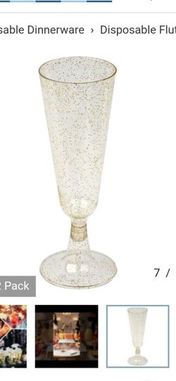 Plastic Champagne flutes/glasses
