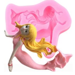 3D Silicone Mold  MERMAID Fondant Cake Decorating Tools Chocolate Gumpaste Chocolate Mold