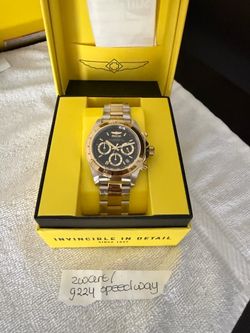 Invicta Speedway Torvane Men's Watch - 39.5mm, Steel, Gold (9224)