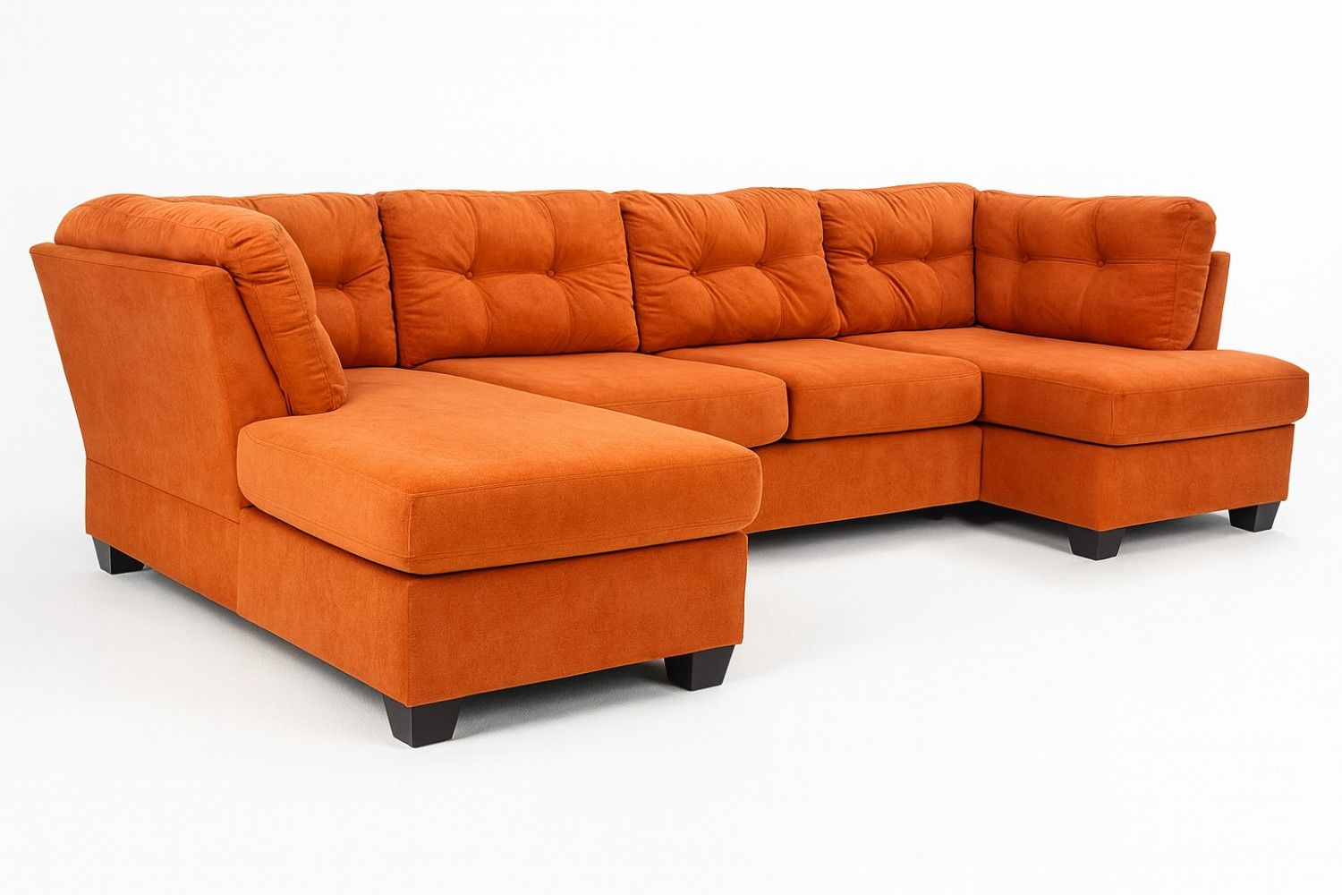 Ashley Burnt Orange Sleeper Sectional