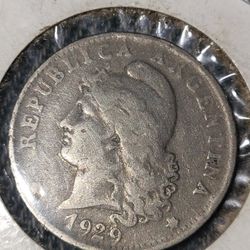 1929  20 Centavos Argentina  Coin