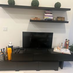 Calligaris TV Stand + Shelves – Modern Designer Set