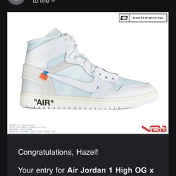 Air Jordan 1 High OG x V.A.A. ALASKA SIZE 10.5 