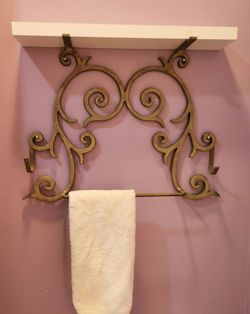 Towel Bar/shelf/rack metal 24x20