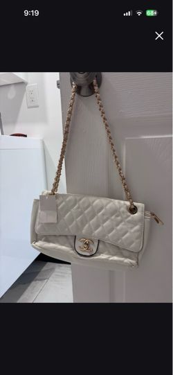 White handbag