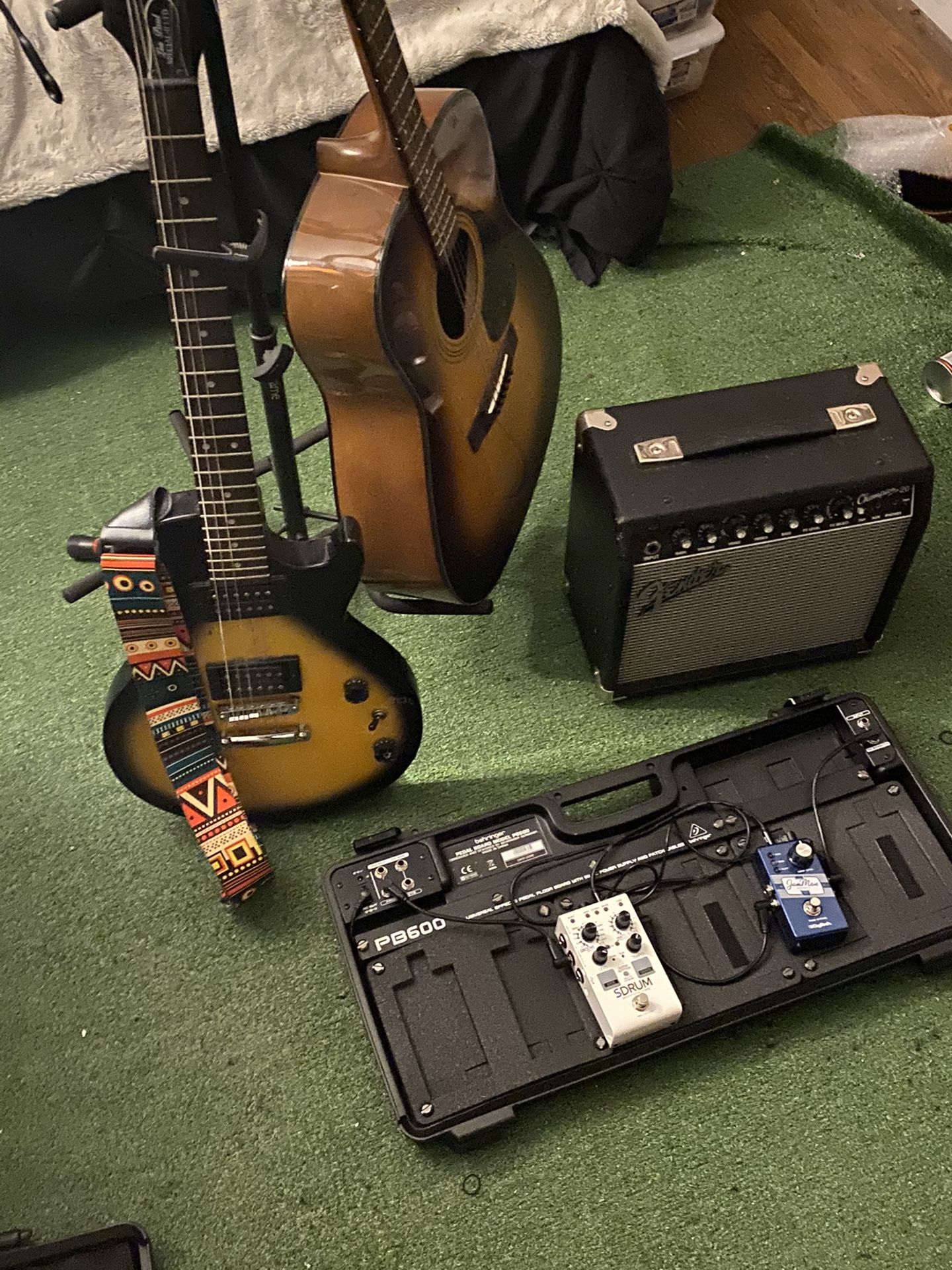 Guitar Amp and Pedal Board