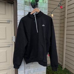 ALO black quarter zip size L