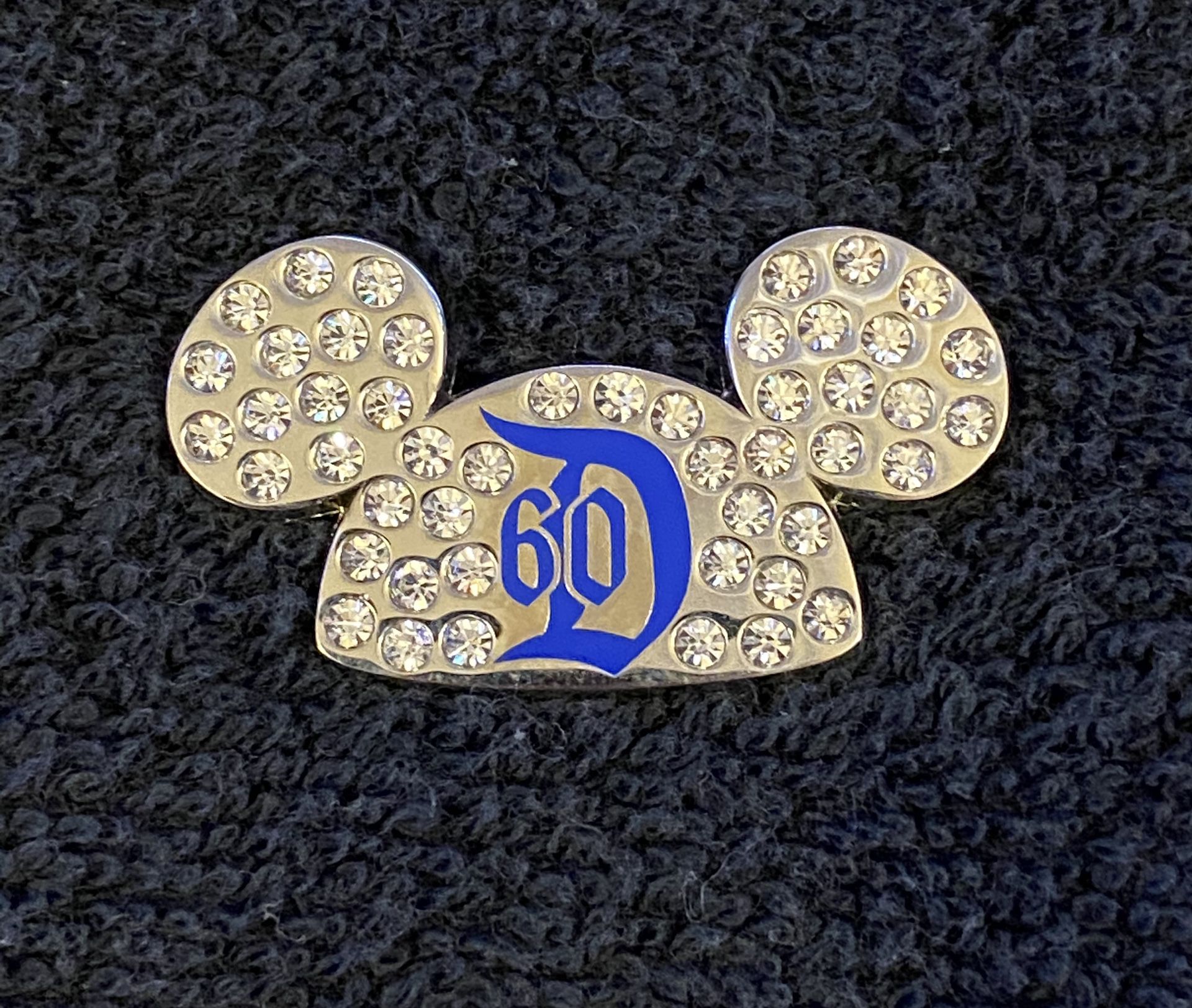 Disney Pin #180, Disneyland Resort, Diamond Celebration, 60th Anniversary, Mickey Ears