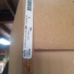 3 New Matching Cabinets With Shelves  Bamboo Look  Pattern White Insides 